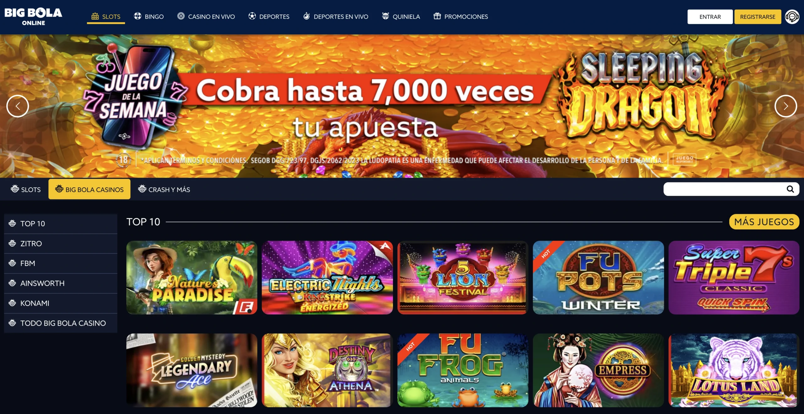 3 Iniciar Sesión Big Bola Casino